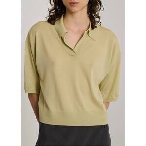 NEW SOEUR elton short sleeve polo in sage